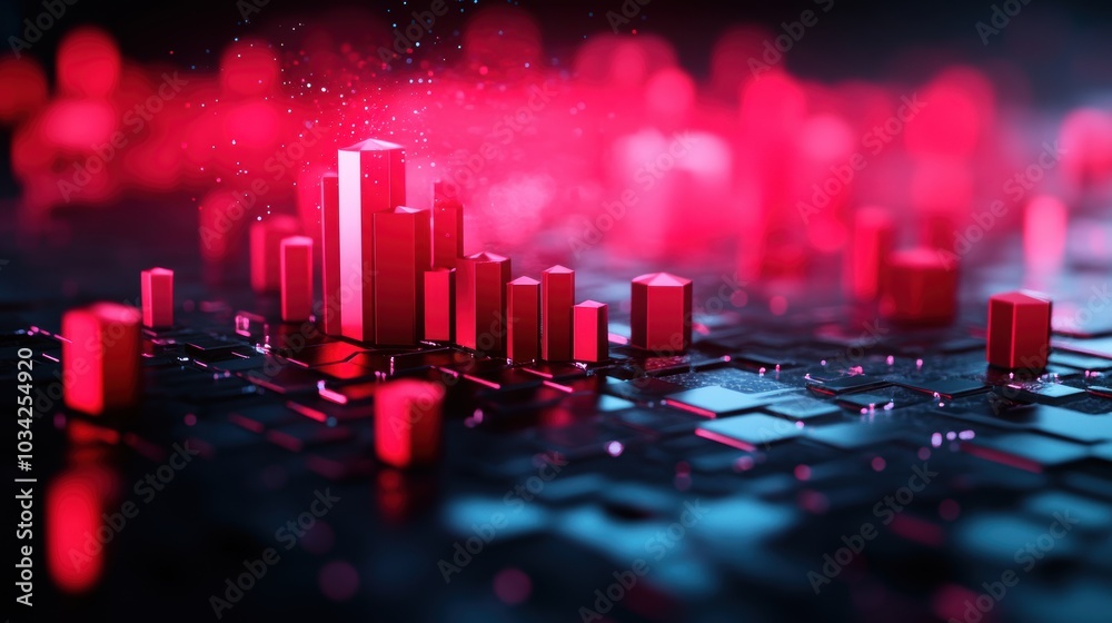 Wall mural a digital illustration depicting a network with multiple layers of security defenses, representing a