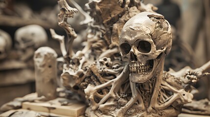 Artwork from the deepest parts of hell is a skeleton.