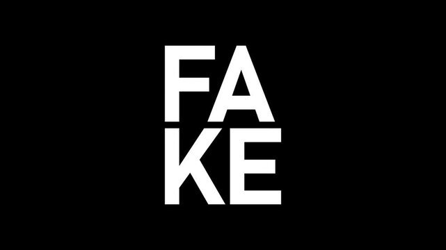 Fake Kinetic Warp Text Animation. 4K footage motion video