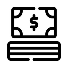 Cash line icon