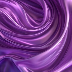 Fototapeta premium A close-up view of flowing purple fabric, showcasing smooth textures and elegant draping.