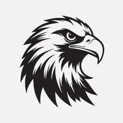 Eagle head silhouette logo iconic 
