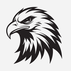 Eagle head silhouette logo iconic 