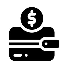 Wallet glyph icon