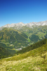 The panorama of the Lechtal Alps, Sankt Anton, Austria