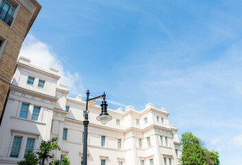 Exterior of building in London, England