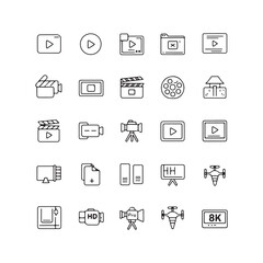 Flat Vector Icons for Web and Mobile Communication