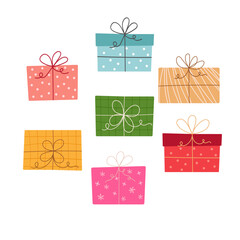 Merry Christmas and Happy New Year background, greeting card, poster, holiday cover. seamless pattern