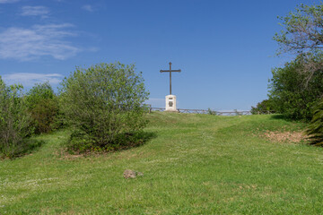 the cross on the top of Mount Testaccio, built in 1914, in Rome