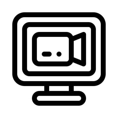 Video Call line icon