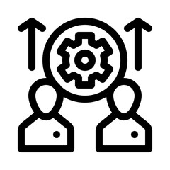 Support Team line icon