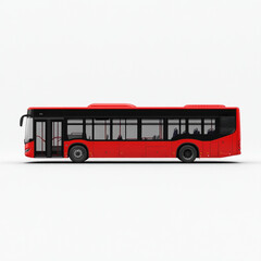 Red Bus Isolated