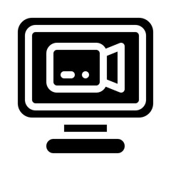 Video Call glyph icon