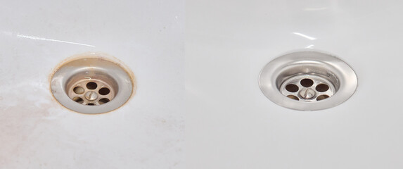 Before and After A Stunning Sink Cleaning Transformation for Your Bathroom Space