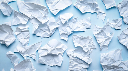 Fototapeta premium White Crumpled Paper Background