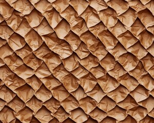 Detailed Macro View of Textured Brown Paper with Diamond-Shaped Elements for Design Projects and Abstract Concepts