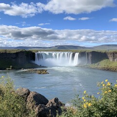 Fototapeta premium Godafoss waterfall, Iceland