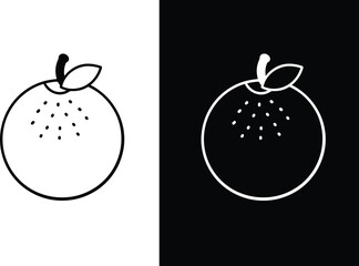 Beal fruit line icon. Bael exotic juicy fruit whole and cut vector isolated icon.