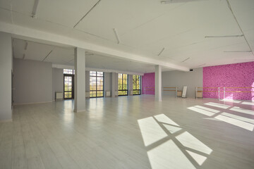 This bright studio boasts modern decor, abundant light, and a welcoming atmosphere for creativity