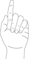 hand with thumb up