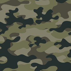 
Army camouflage design, seamless fabric texture, trendy classic khaki pattern