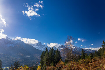 Julian Alps in a beautiful autumn day