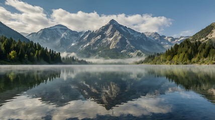 lake in the mountains