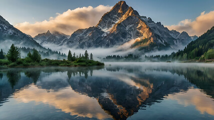 lake in the mountains