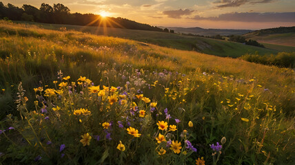 field of wildflowers