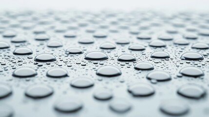 Water Droplets on a Smooth Surface.