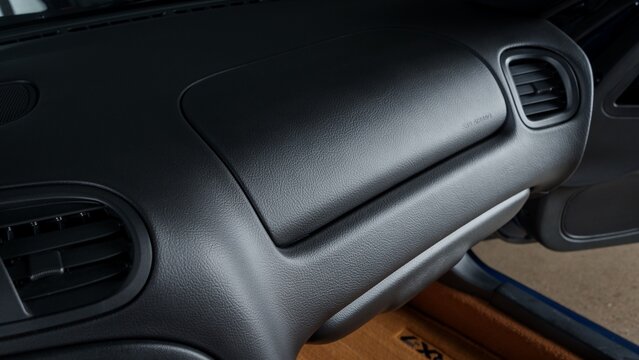 Fototapeta Passenger side of the dashboard
