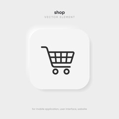 3d add button add icon add to cart icon, shopping cart sign, online shopping, click here, buy push button for website, mobile app, UI, GUI, UX.