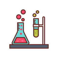 Chemical Gas Filled Icons , Vector illustration