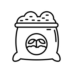Fertilizer Outline Icon, Vector illustration