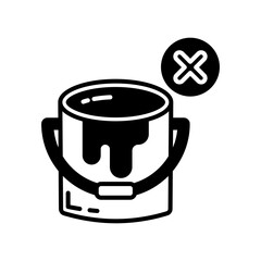 Lead Paint Glyph Icon, Vector illustration