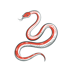 Obraz premium Snake Illustration for Lunar New Year Celebrations, Year of the Snake 