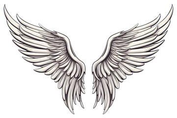 Obraz premium PNG Drawing sketch angel illustrated.