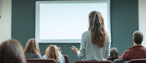 Captivating presentation engaging the audience in a dynamic learning environment where knowledge meets interaction and collaboration