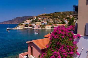 Aerial view of Assos, Kefalonia