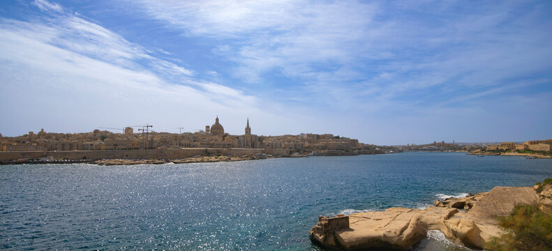 City landscape of Valletta, Malta