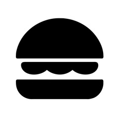 A Classic Hamburger Icon for Food Representation