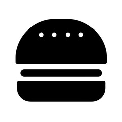 A Classic Hamburger Icon for Food Representation