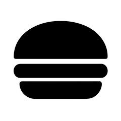A Classic Hamburger Icon for Food Representation
