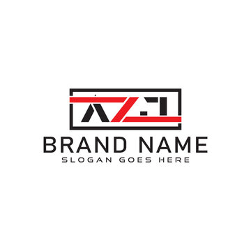 AZJ letter logo design. AZJ business and real estate monogram logo vector template.