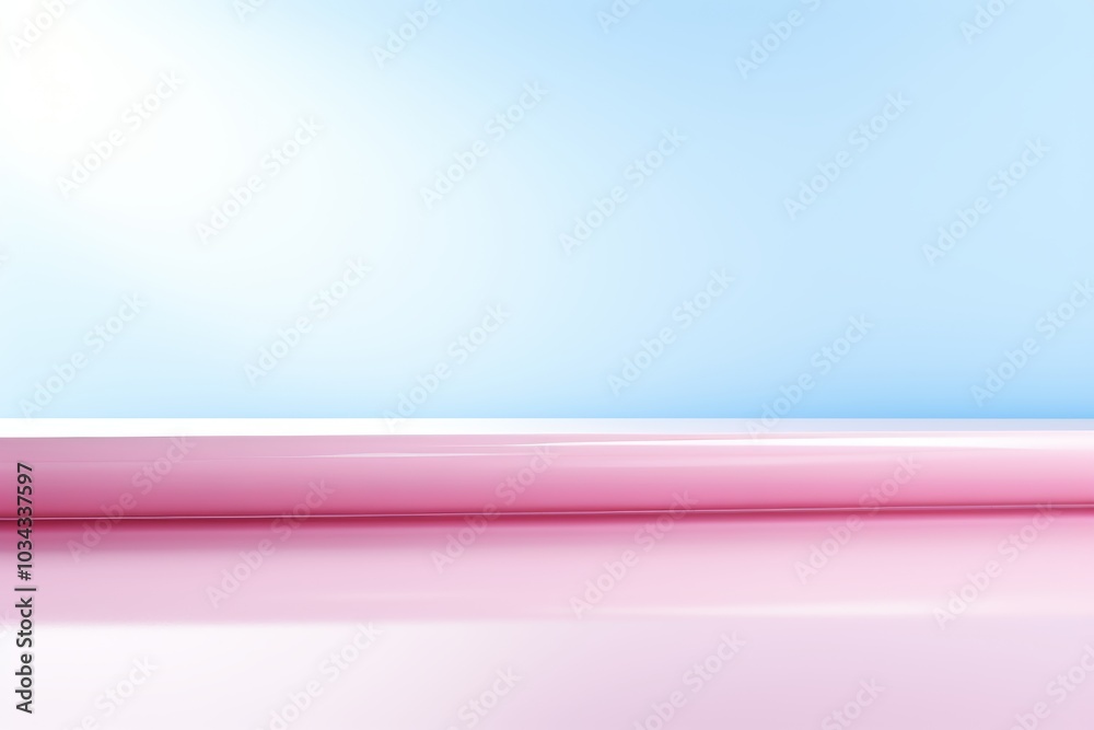 Poster minimalistic design with soft pastel background featuring subtle graphic elements and text