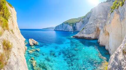 Beautiful lanscape of Zakinthos island.