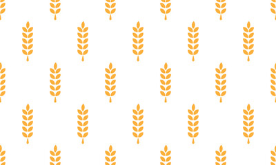 Wheat pattern seamless. Vector Illustration