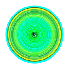 Colorful radial motion effect. Abstract rounded background. Color curves and sphere.