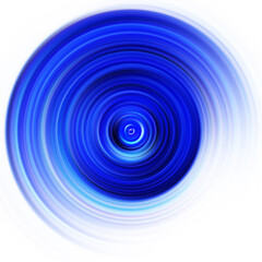 Colorful radial motion effect. Abstract rounded background. Color curves and sphere.