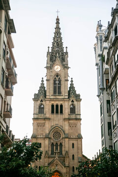 Cathedral in San Sebasti&aacute;n Spain